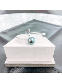 Bracelet en argent et perle...