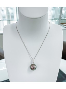 Pendentif Or blanc 18...