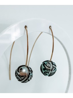 Longs crochets en Or 18K et...